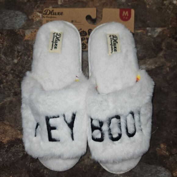 Dearfoams Dluxe Halloween Memory Foam Womens Slippers - Size Medium 7-8 - NWT - Picture 1 of 2